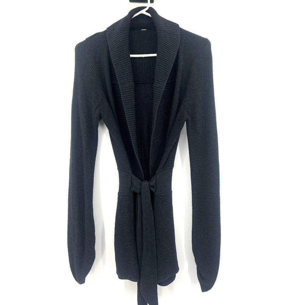 Lululemon Black Tie Front Cardigan Sweater Women's Small